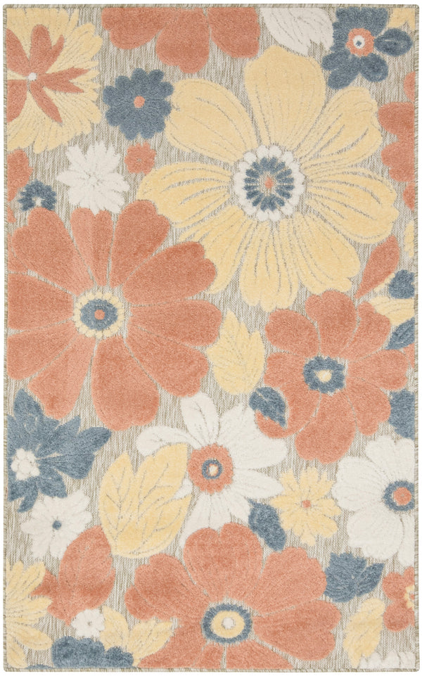 nourison aloha alh42 rose rug