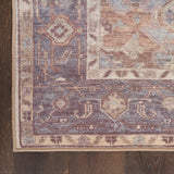 nourison vintage washables vws13 ivory purple rug