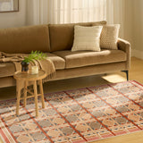 nourison nordic nrc06 rust multicolor rug