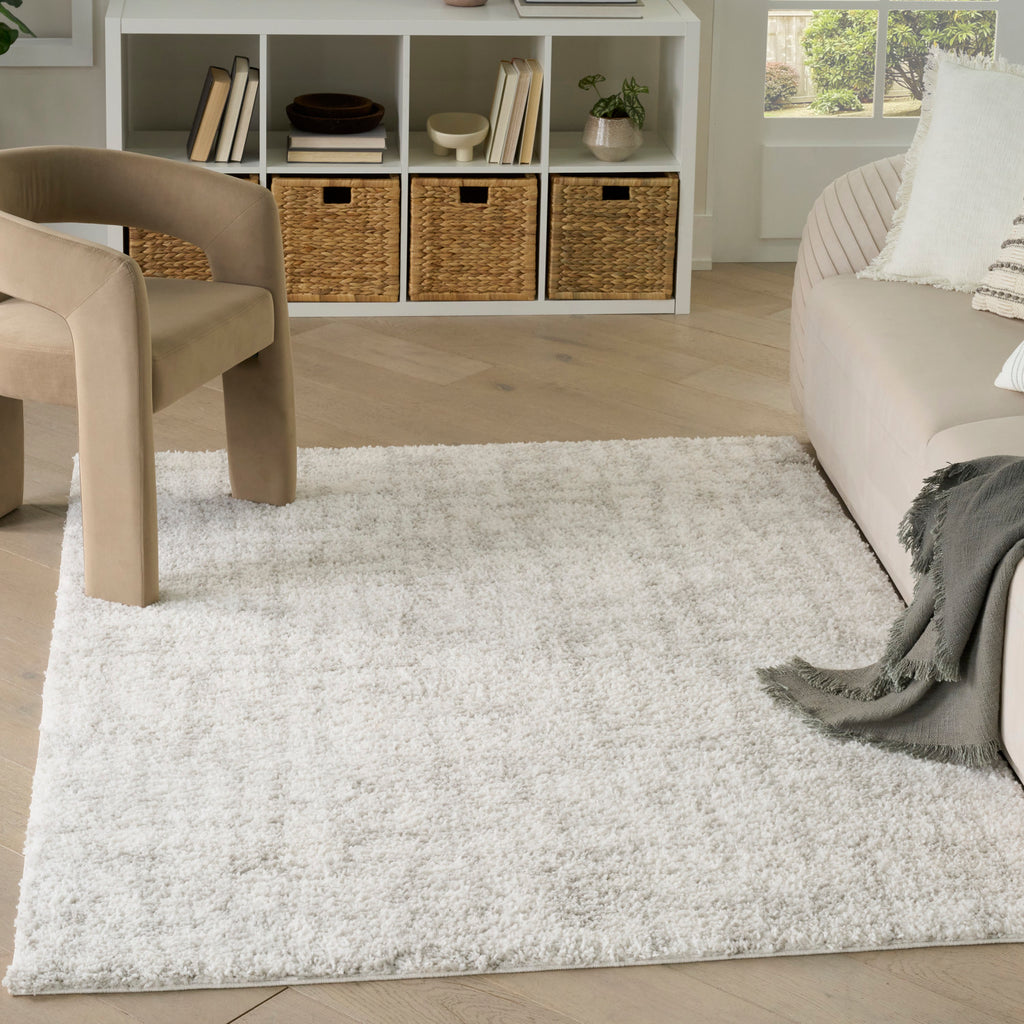 nourison modern shag mmd06 ivory grey rug