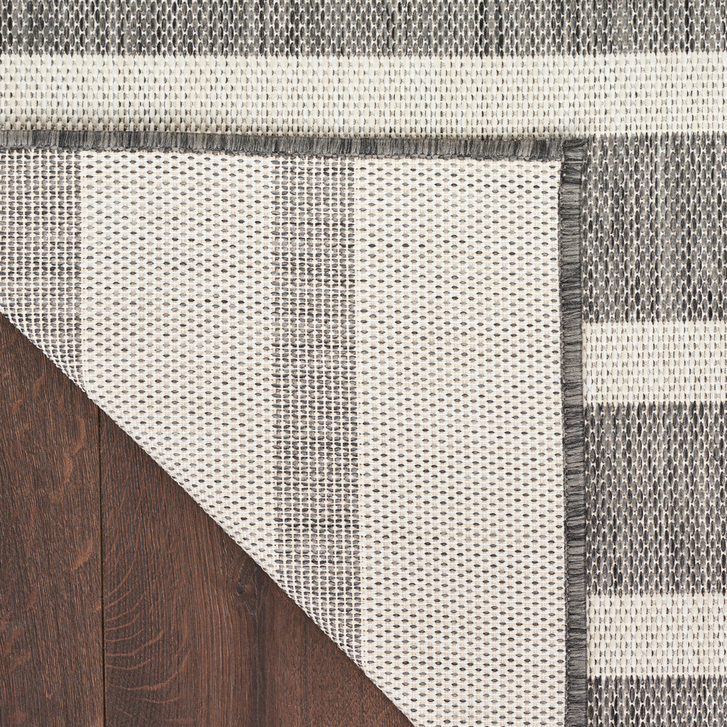 nourison positano pos03 charcoal ivory rug