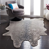 safavieh clearance faux cowhide fch206h dark grey rug