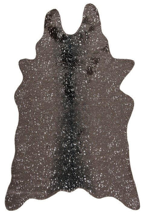 safavieh clearance faux cowhide fch206h dark grey rug