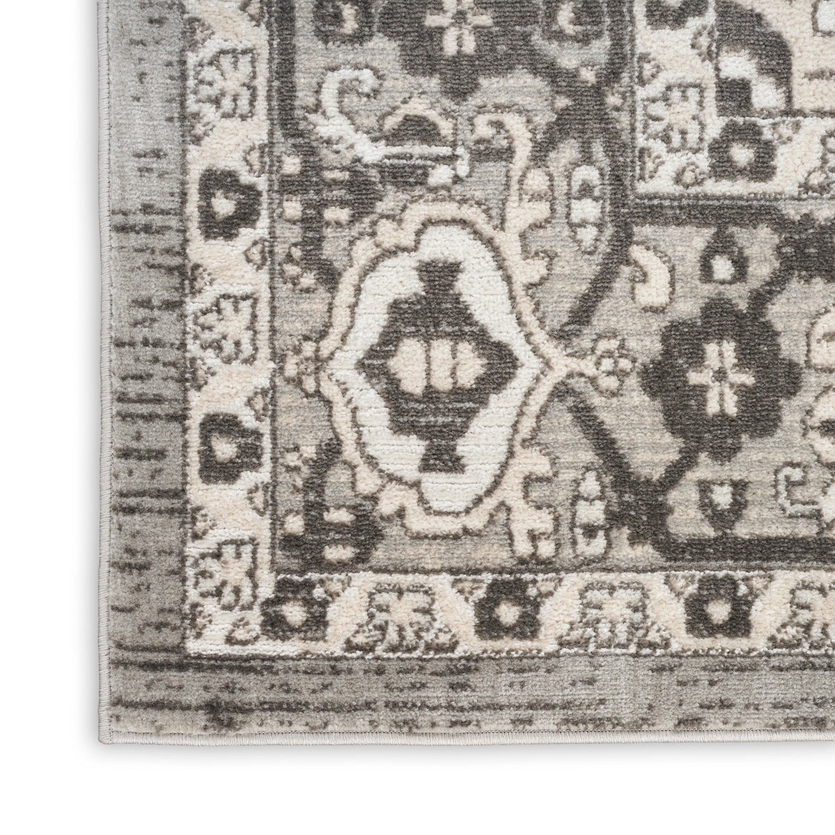 nourison quarry qua05 grey rug