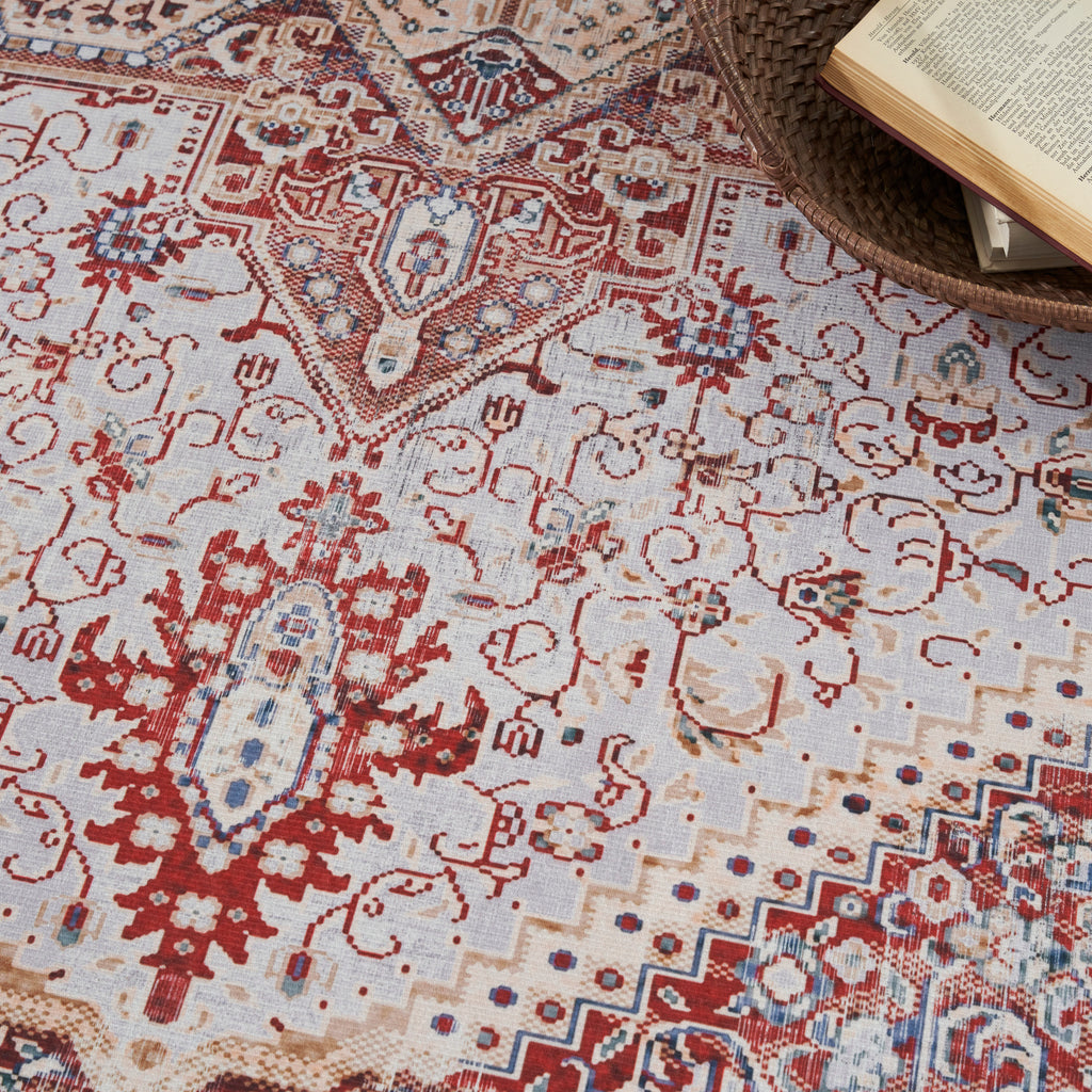 nourison vintage home vnh01 ivory red rug