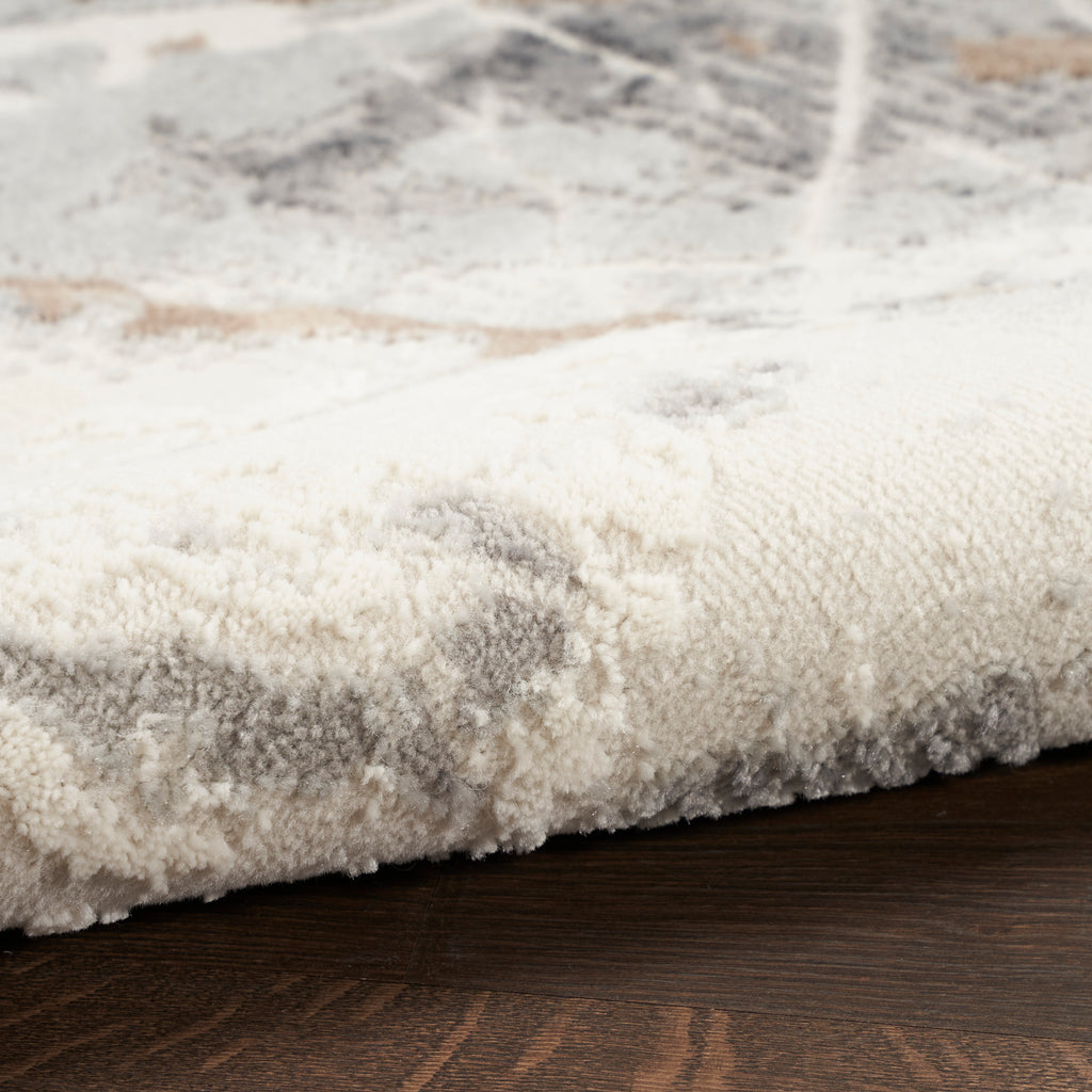 nourison elation etn13 ivory grey rug