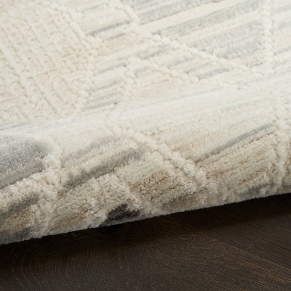 nourison serenity home srh08 beige grey rug