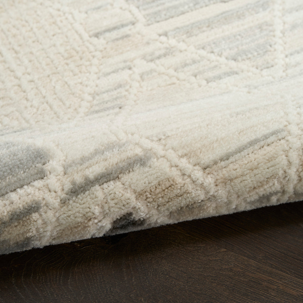 nourison serenity home srh08 beige grey rug