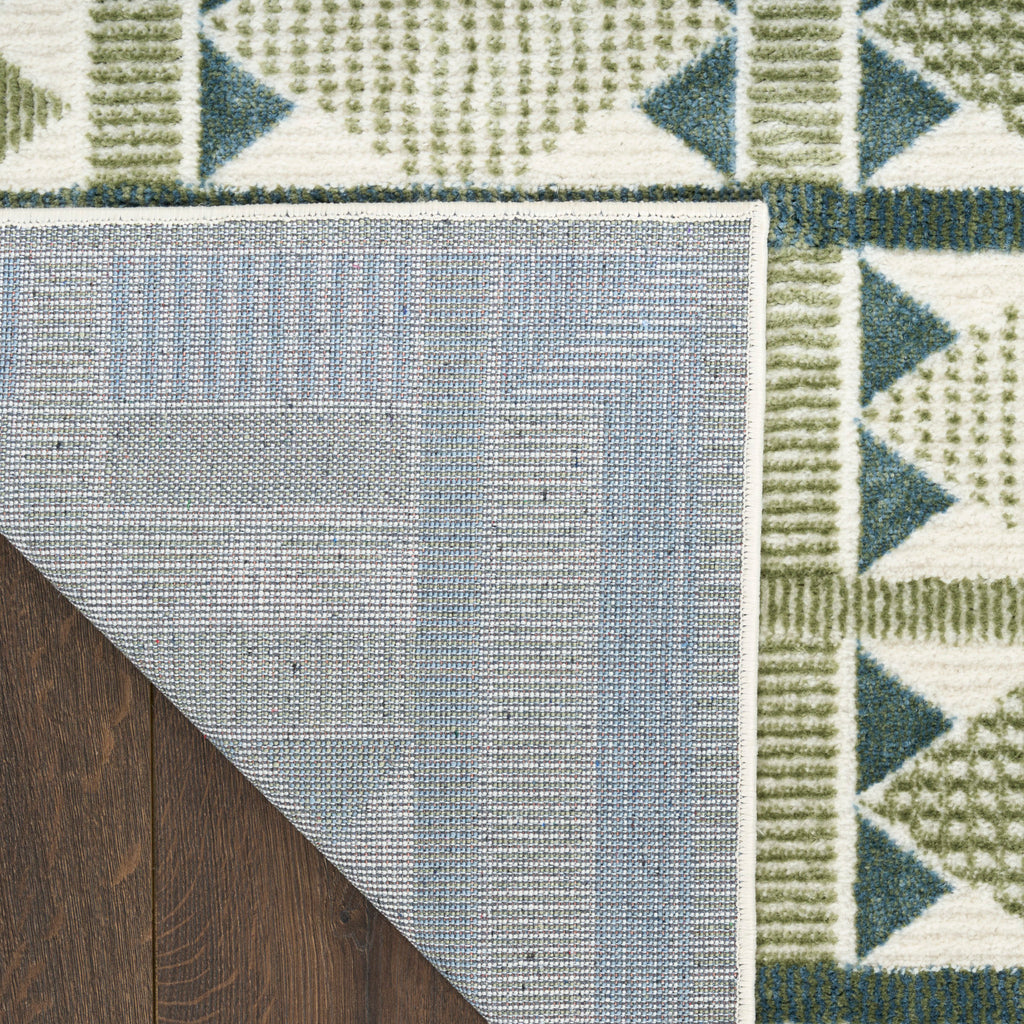 nourison nordic nrc06 green blue rug