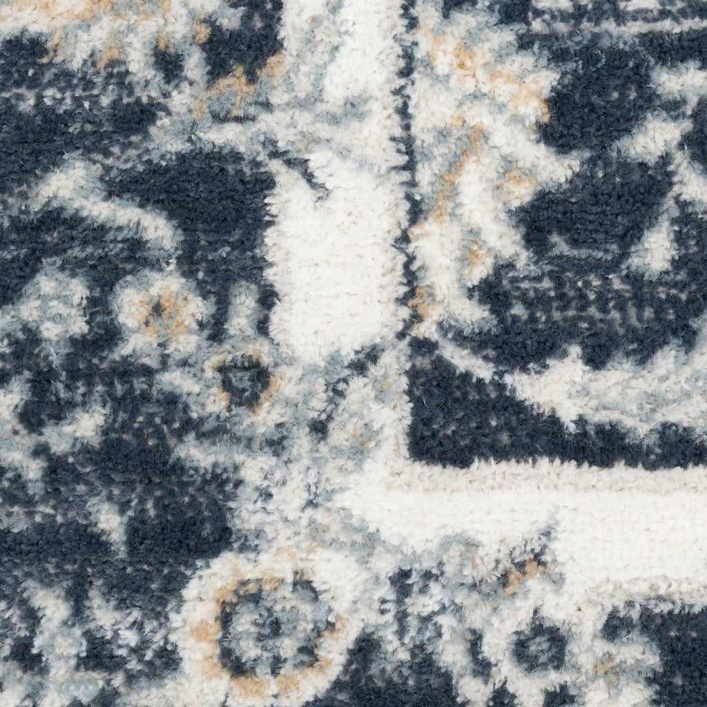 nourison dekor dek09 slate ivory rug