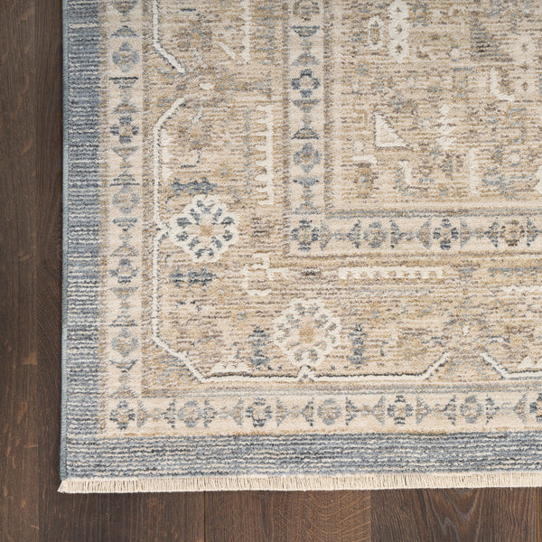 nourison retreat ret03 ivory blue rug