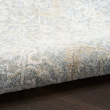 nourison envy evv04 blue silver rug