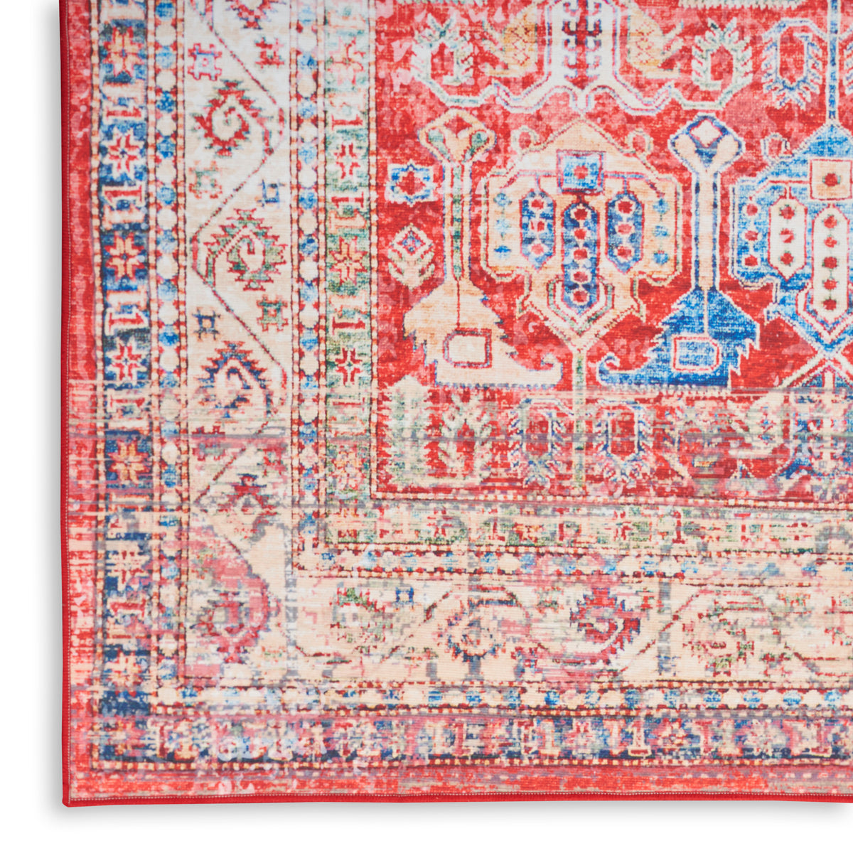 nourison fulton ful09 red rug