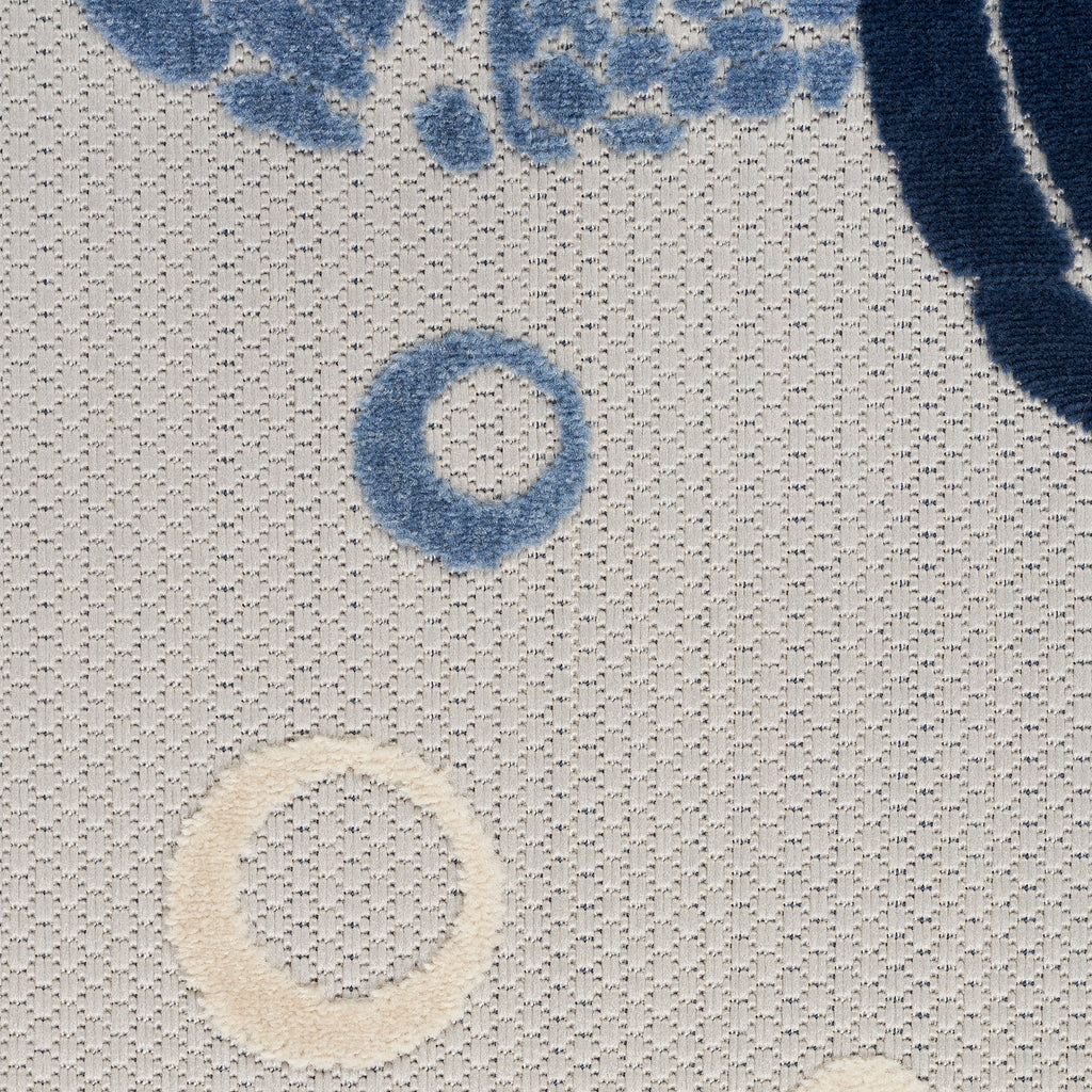 nourison aloha alh27 navy blue rug