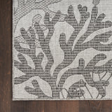 nourison garden oasis goa05 grey rug