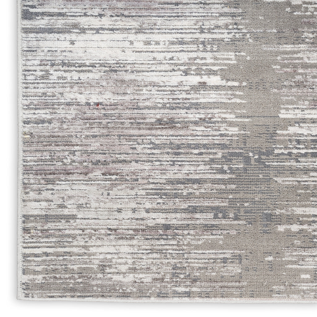 nourison abstract hues abh03 grey white rug