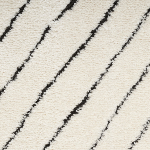 nourison modern comfort mnc01 ivory black rug