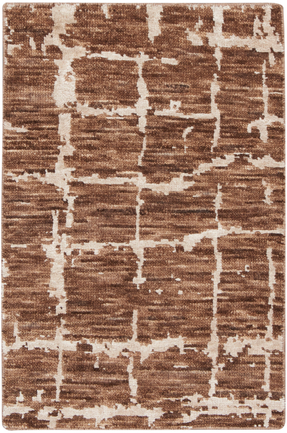 nourison luna lun02 mocha ivory rug