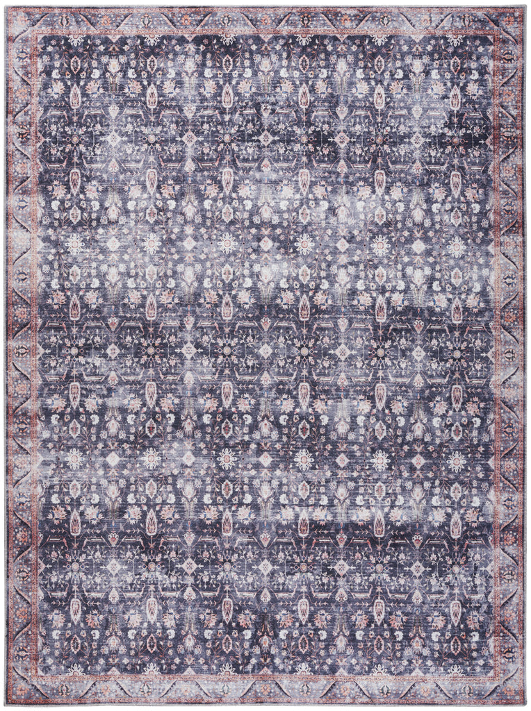 nourison grand washables grw06 navy ivory rug
