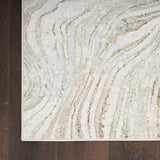 nourison glitz glz22 grey gold rug