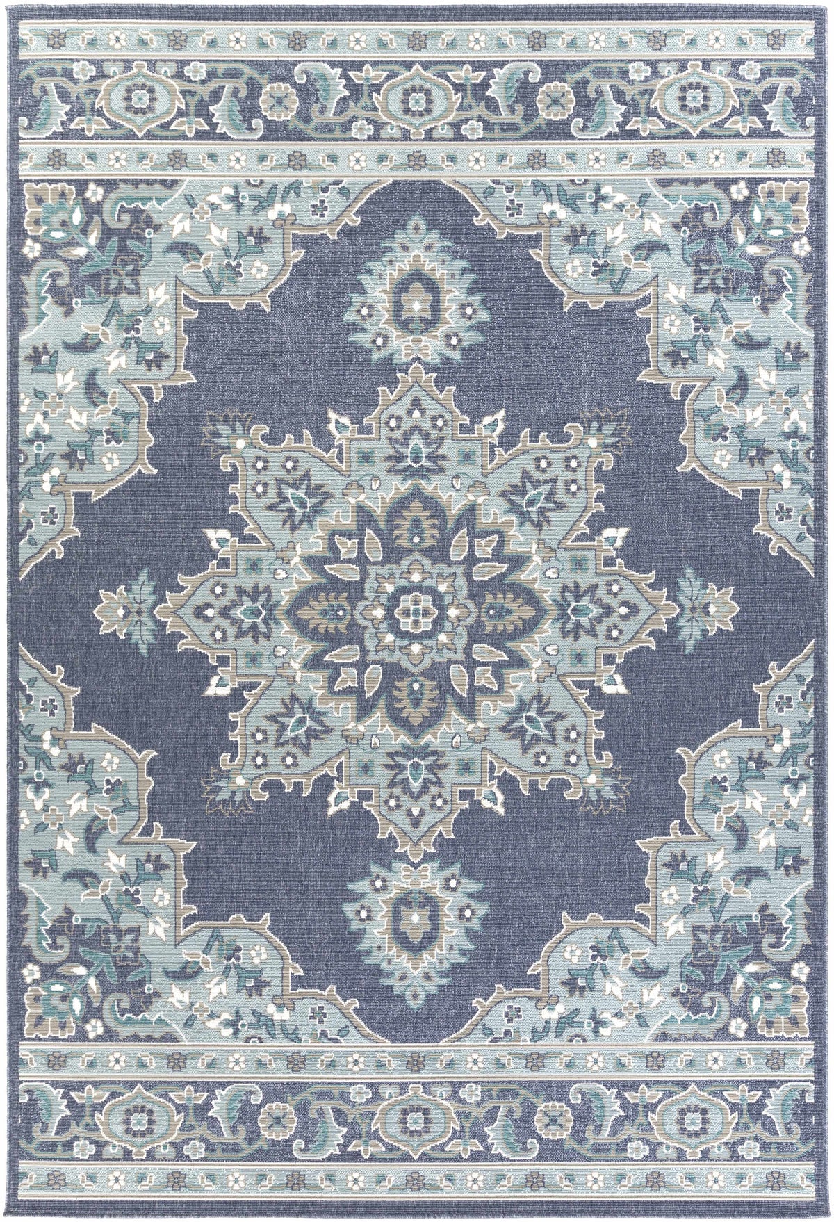 Hauteloom Ferron FERR Taupe Machine Made Olefin Rug