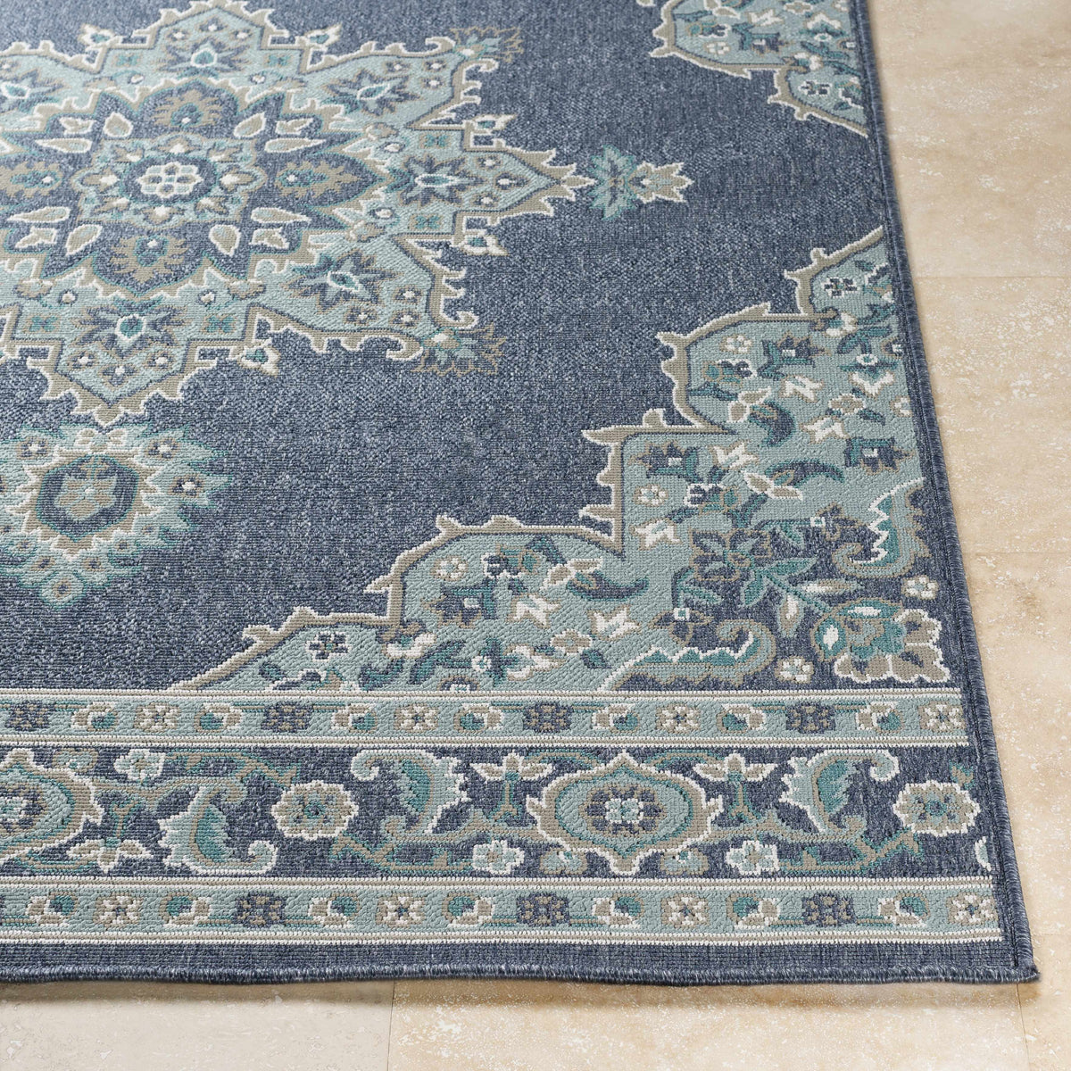 Hauteloom Ferron FERR Taupe Machine Made Olefin Rug