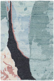 nourison silk shadows sha25 blue pink rug