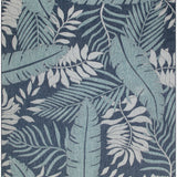 nourison garden oasis goa02 navy rug