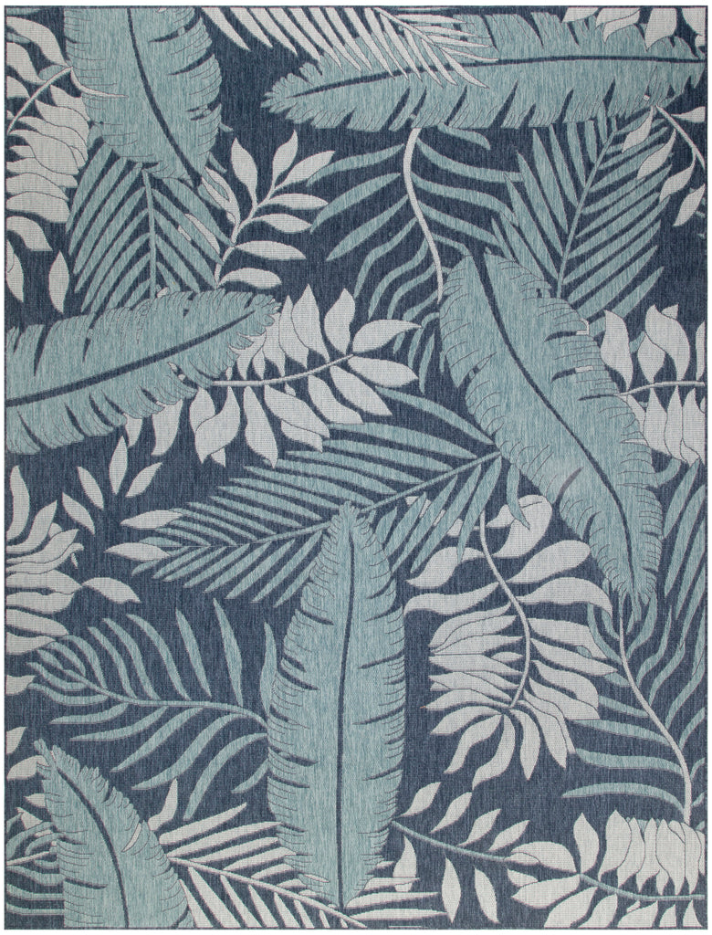 nourison garden oasis goa02 navy rug