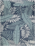 nourison garden oasis goa02 navy rug