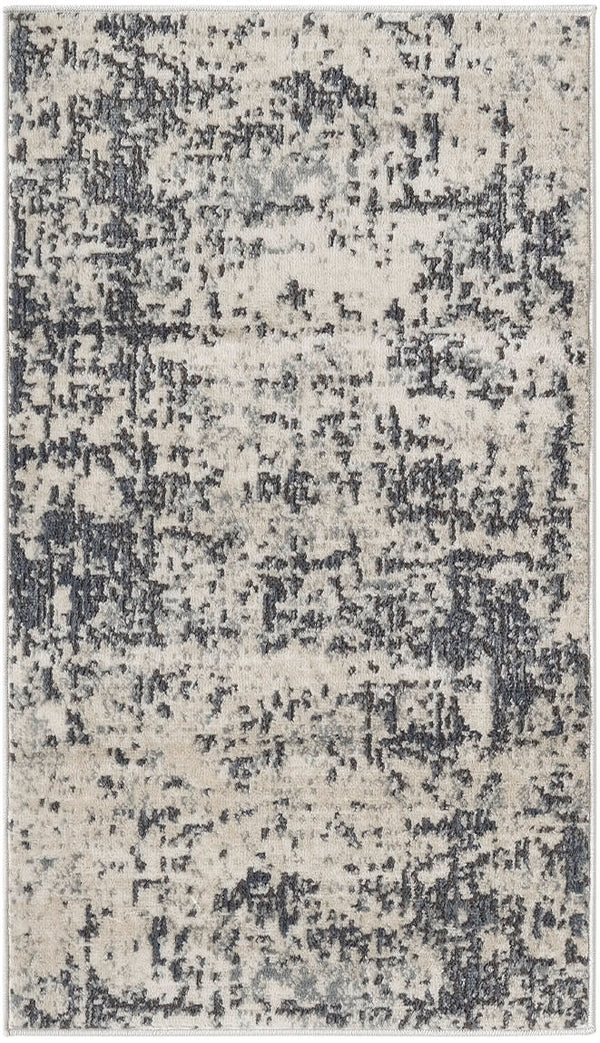 nourison quarry qua17 ivory grey rug