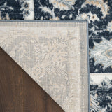 nourison dekor dek09 slate ivory rug
