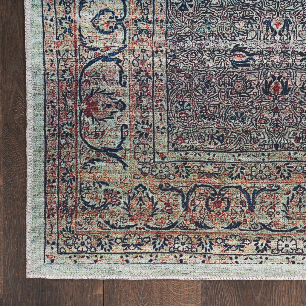nourison grand washables grw04 emerald rug