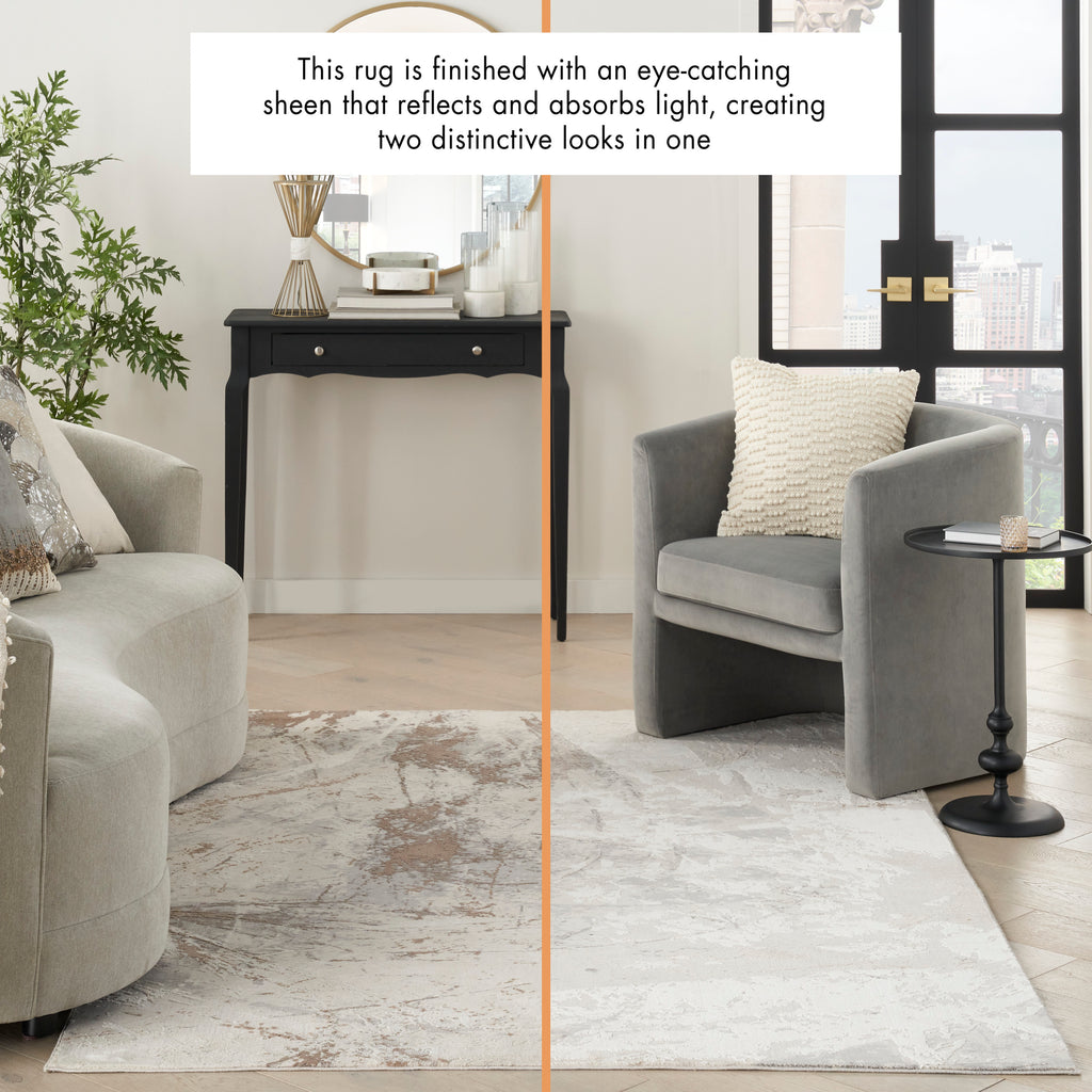 nourison desire dsr04 cream grey rug