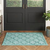 nourison easy care nes01 aqua teal rug