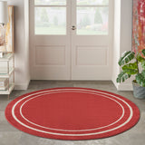 nourison nourison essentials nre02 brick ivory rug