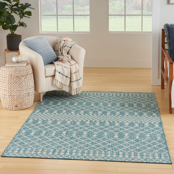 nourison positano pos02 aqua rug
