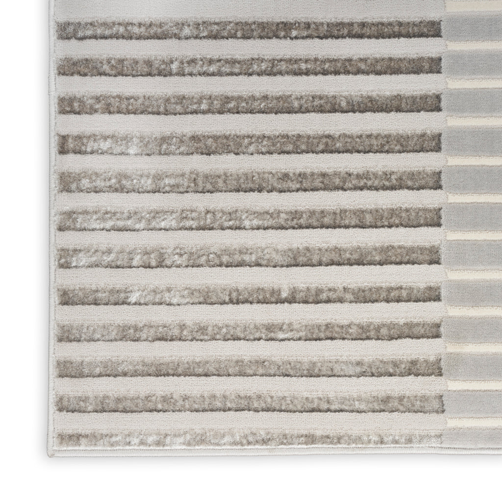 nourison brushstrokes bsk04 silver grey rug