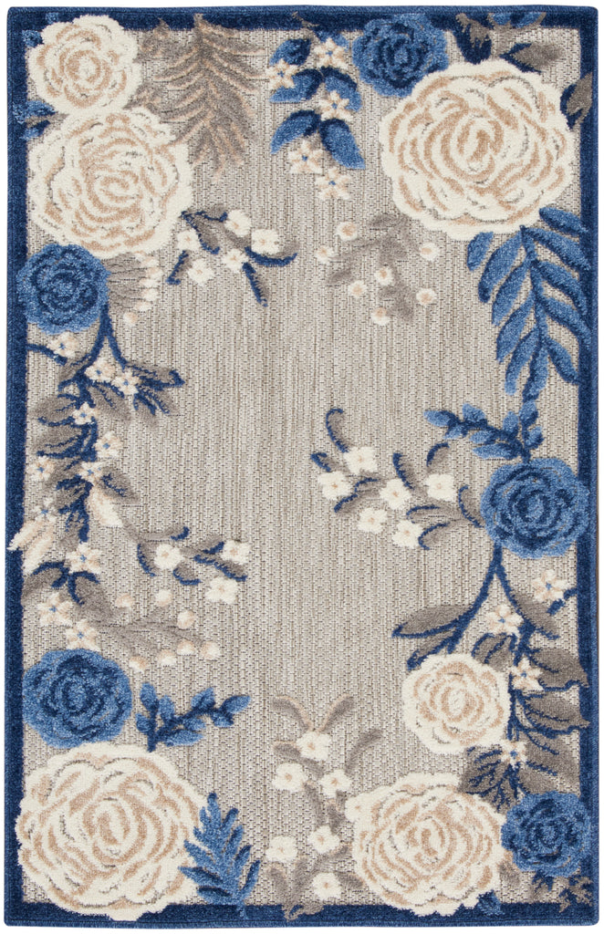nourison aloha alh32 blue grey rug