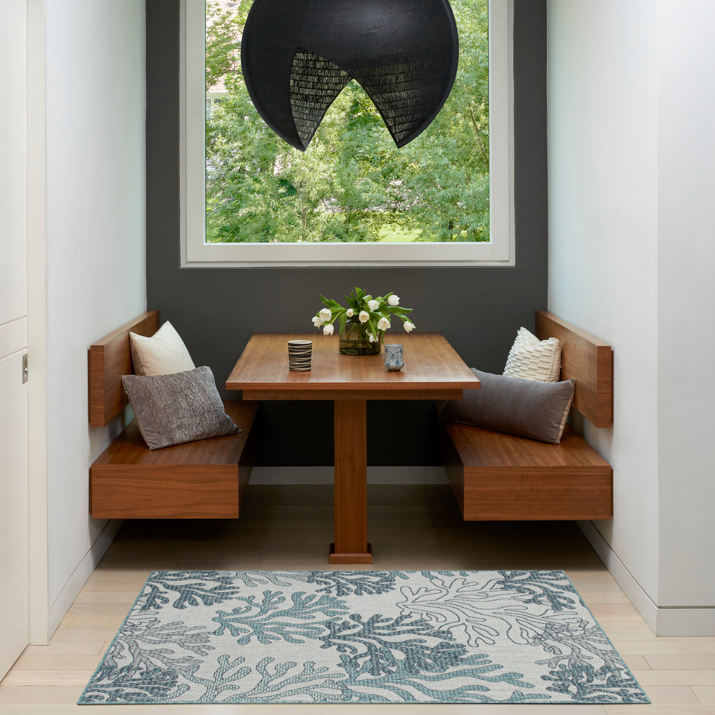 nourison garden oasis goa05 blue rug