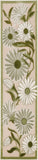 nourison aloha alh33 ivory green rug