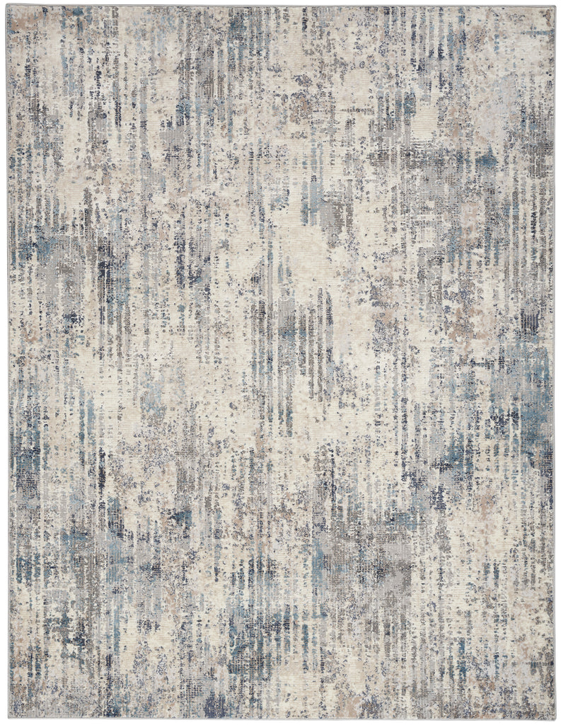 nourison ck022 infinity ifn04 ivory grey blue rug