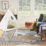 nourison astra machine washable asw01 multicolor rug