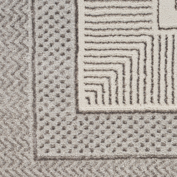 nourison glitz glz07 silver rug