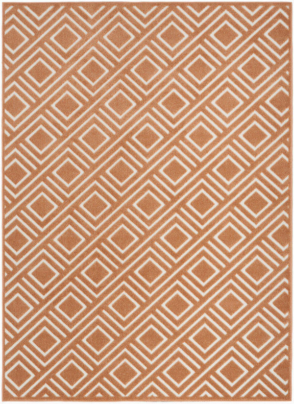 nourison care free caf03 copper rug