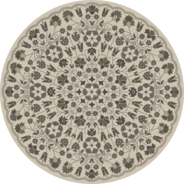 spicher and company biltmore arabesque bloom graphite garden vinyl mat