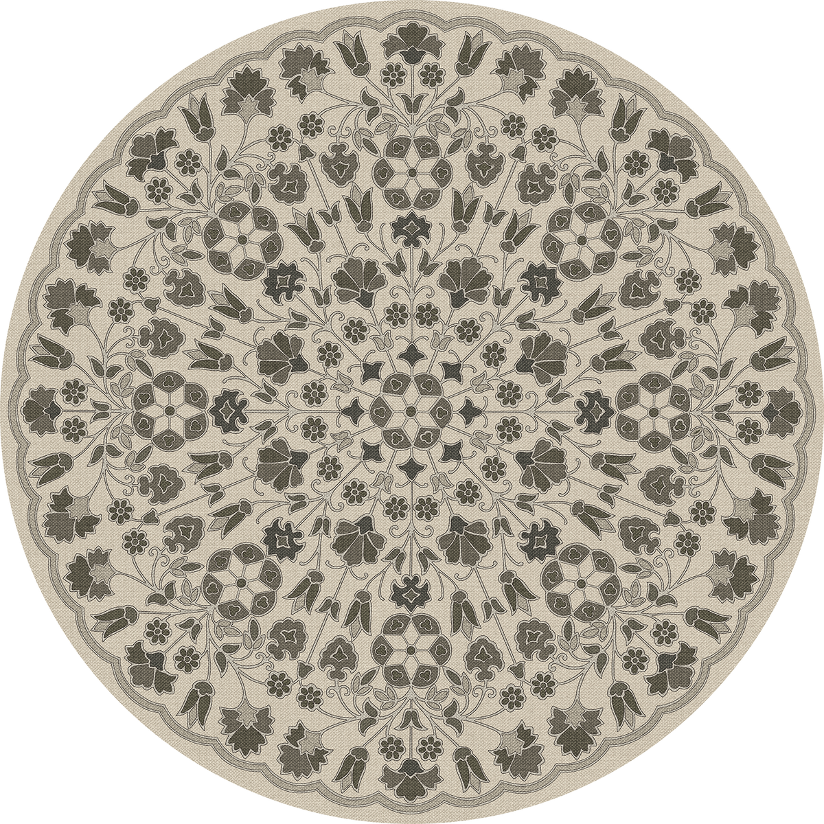 spicher and company biltmore arabesque bloom graphite garden vinyl mat