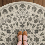 spicher and company biltmore arabesque bloom graphite garden vinyl mat