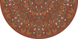 Spicher and Company Biltmore Arabesque Bloom Vermilion Slate Vinyl Mat