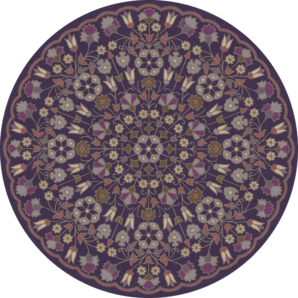 spicher and company biltmore arabesque bloom midnight orchid vinyl mat